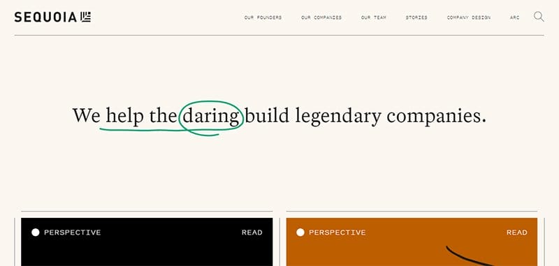 19. Sequoia Capital - Best Examples of Venture Capital Website Design