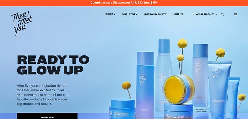 19. Then I Met You - Above-the-Fold Content Examples to Inspire