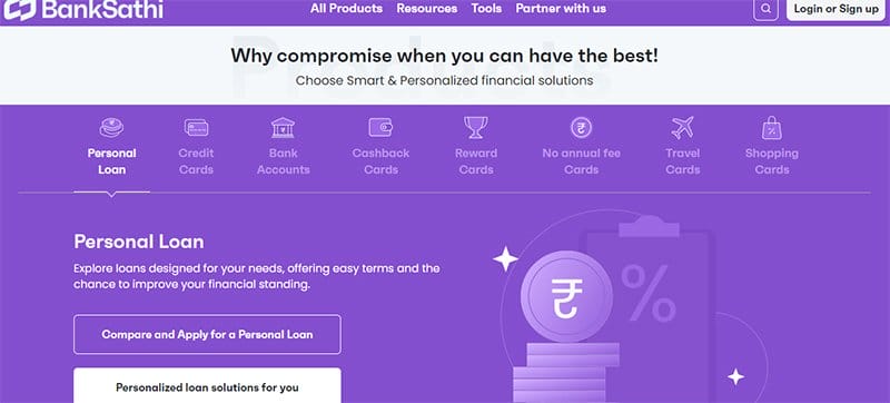2. BankSathi - Fintech Startups in India Example