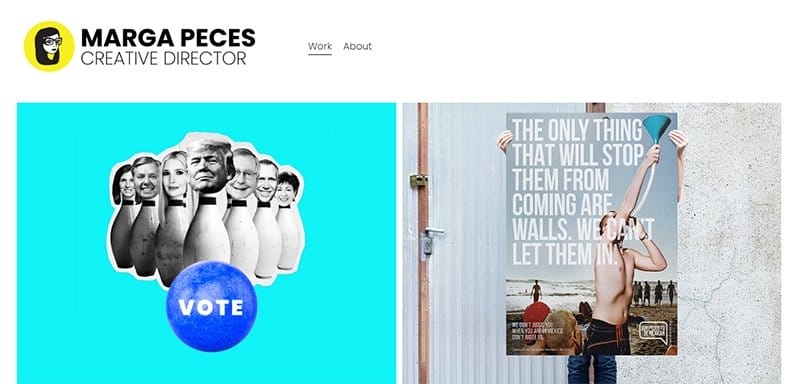 2. Marga Peces - Inspiring Art Director Portfolio Example