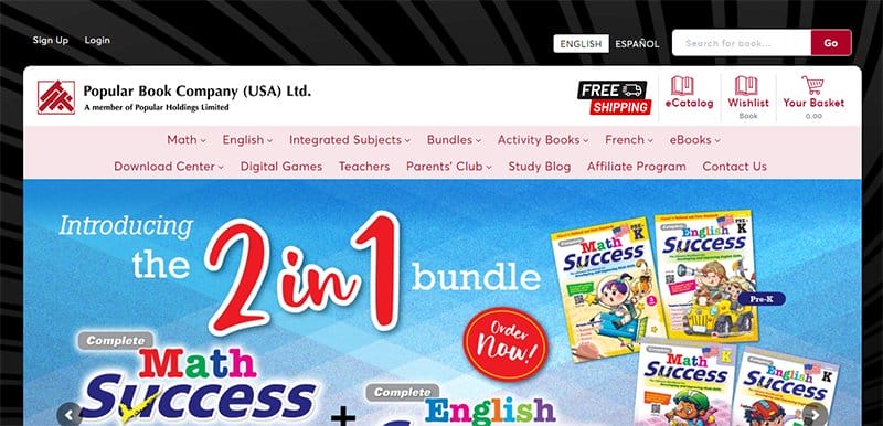 21. Popular Book USA - Beautiful Book Website Design Example
