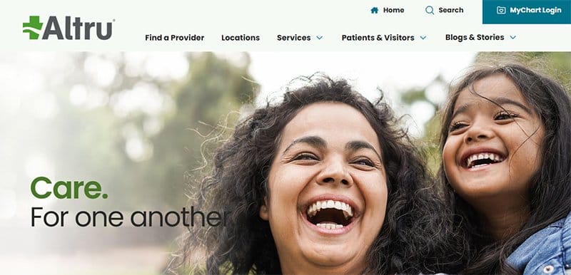 22. Altru - Best Hospital Website Designs That Will Inspire Yours