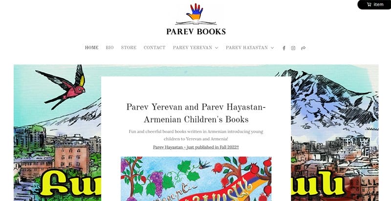 24. Parev Books - Beautiful Book Website Design Example
