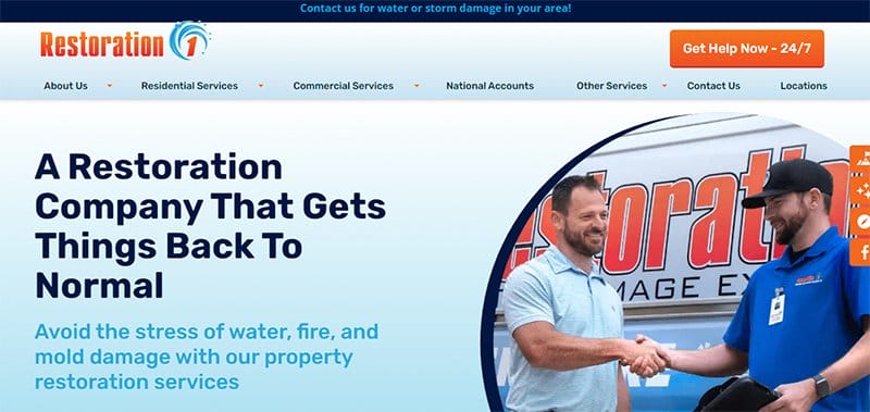 24. Restoration1 - Best Franchise Website Designs