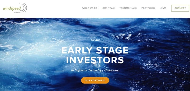 24. Windspeed Ventures - Best Examples of Venture Capital Website Design