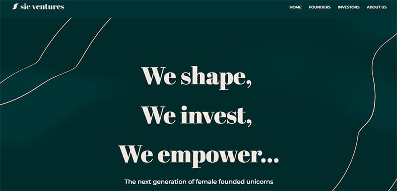 25. Sie Ventures - Best Examples of Venture Capital Website Design