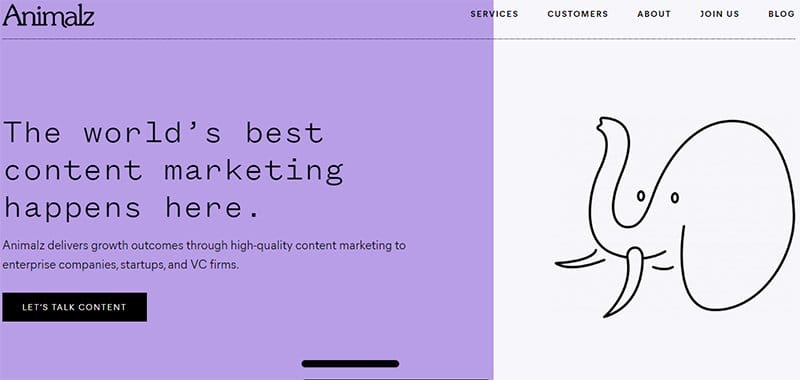 36. Animalz - Above-the-Fold Content Examples to Inspire
