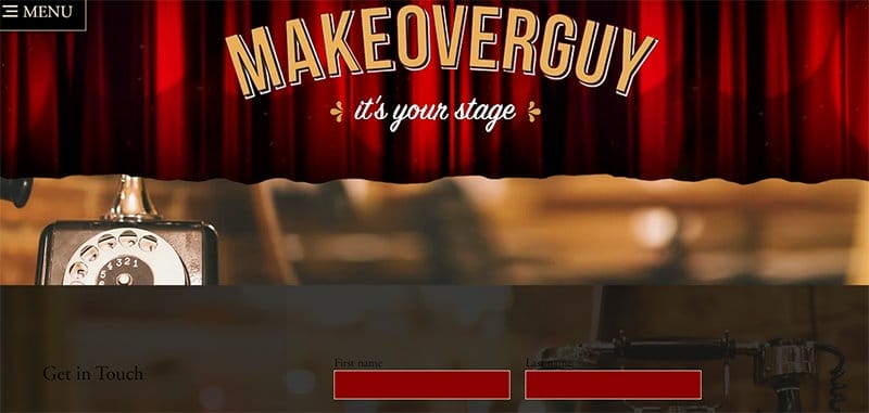36. MAKEOVERGUY - Contact Us Page Example
