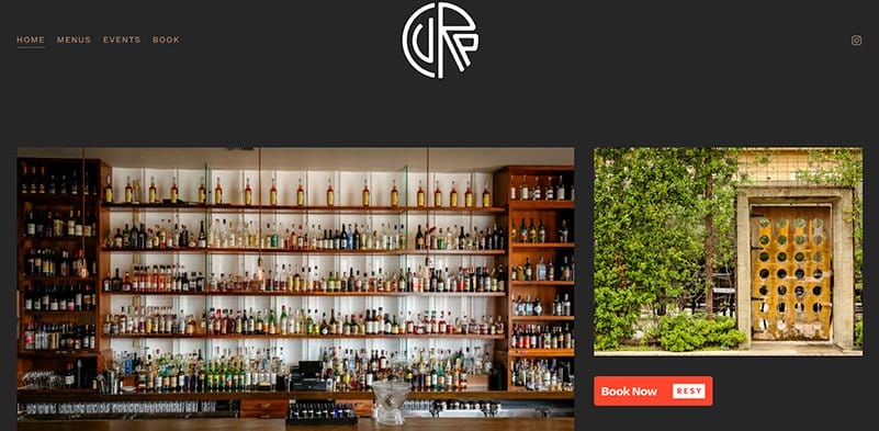 4. Cure - Best Bar Website Example
