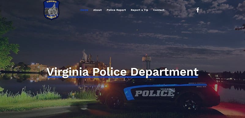 4. Virginia Police Department - Best Police Website Design Example