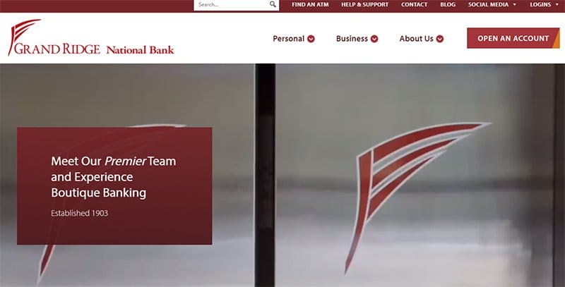 6. Grand Ridge National Bank - Best Bank Website Designs To Inspire You Example