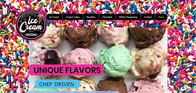 5. Bedford Farms Ice Cream - Best Looking Ice Cream Websites to Check Out