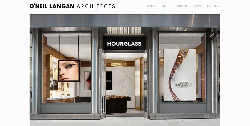 6. O'Neil Langan Architects - Best Architecture Portfolio Websites