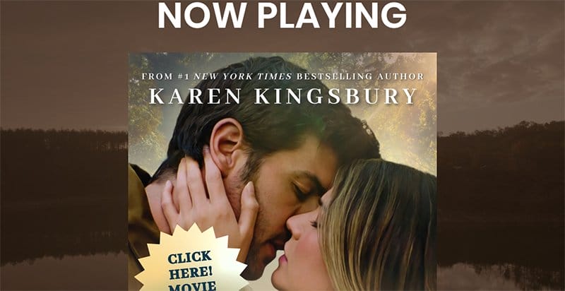7. Karen Kingsbury - Beautiful Book Website Design Example