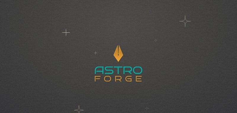 8. Astro Forge - Graphic Design Trends Example