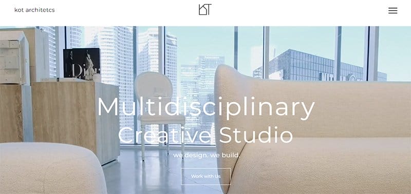 8. KOT Architects - Best Architecture Portfolio Websites