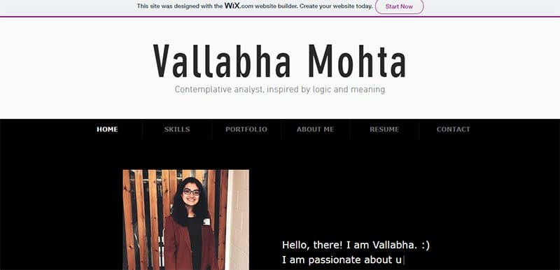 9. Vallabha Mohta - Data Analytics Portfolio Example